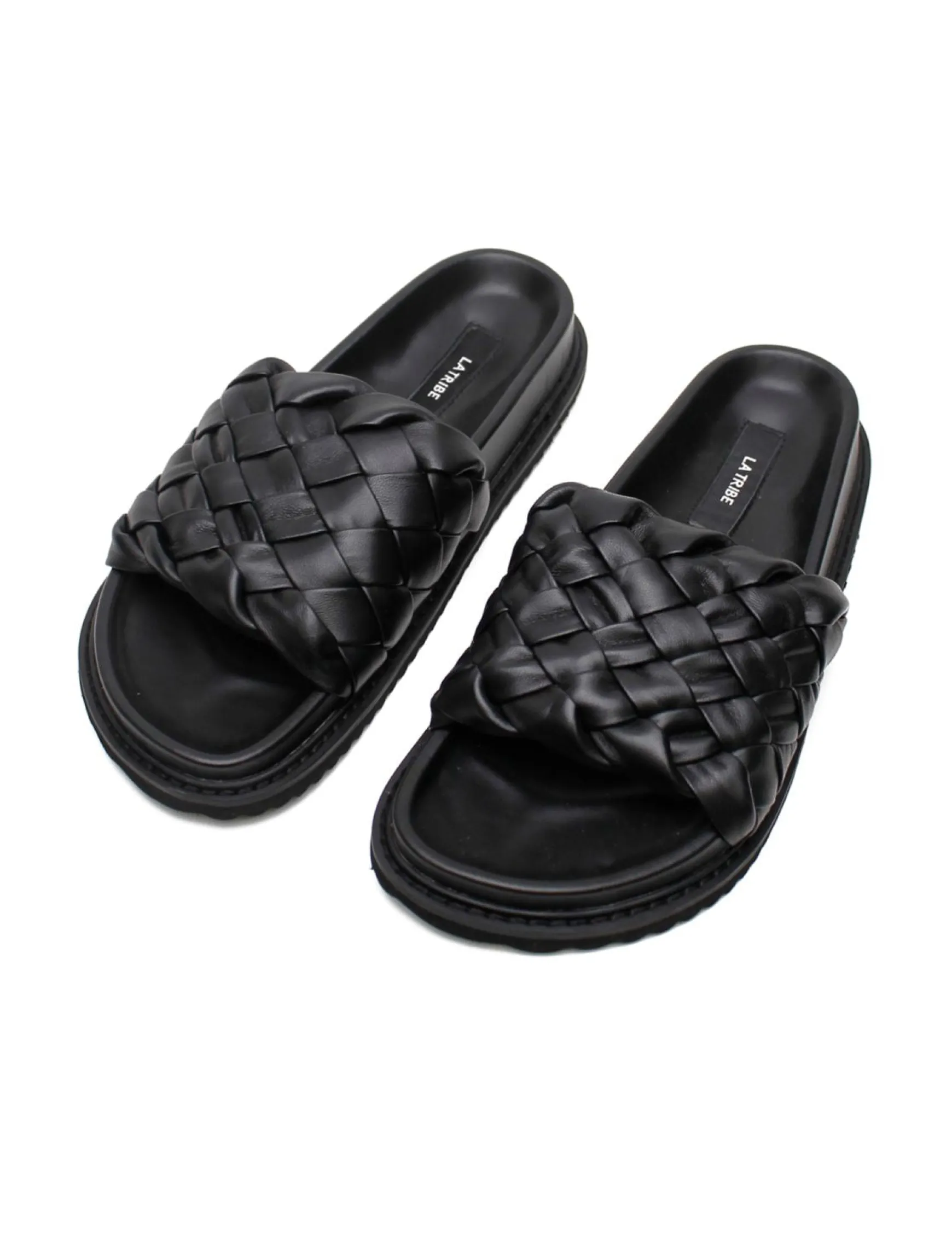 La Tribe Weave Slide - Black