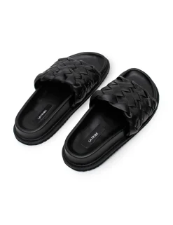 La Tribe Weave Slide - Black