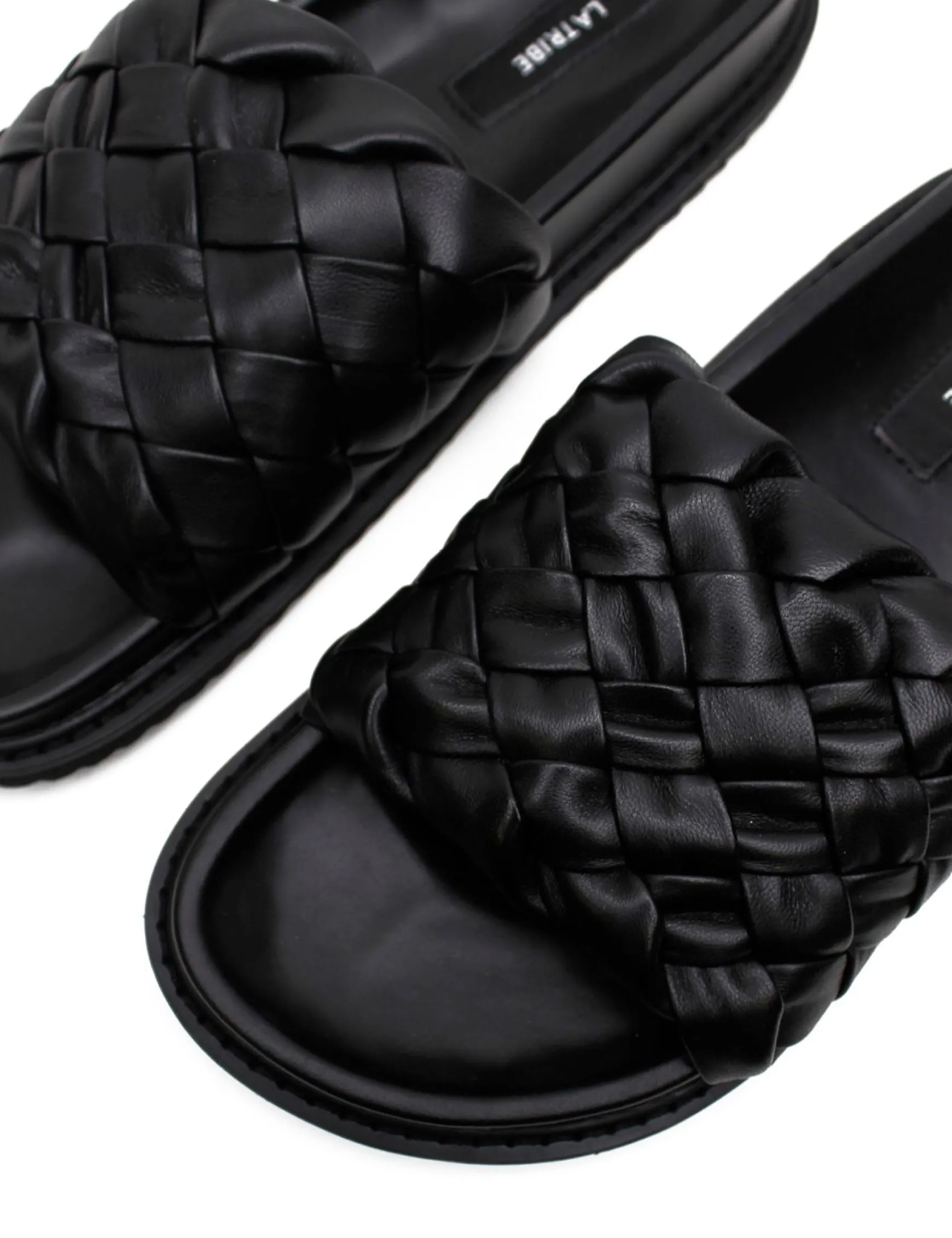 La Tribe Weave Slide - Black