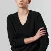 Laing Amy Cashmere V-Neck - Black