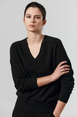 Laing Amy Cashmere V-Neck - Black
