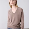 Laing Amy Cashmere V-Neck - Mink