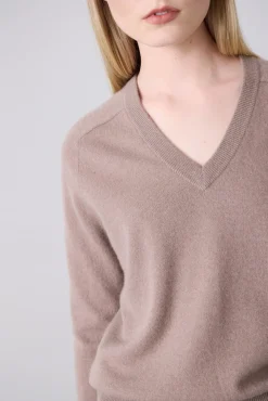 Laing Amy Cashmere V-Neck - Mink
