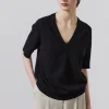 Laing Jasper Cashmere V Neck - Black