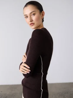 Laing Max Ribbed Crew - Mocha