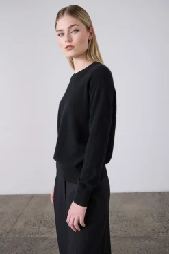 Laing Sam Cashmere Crew - Black