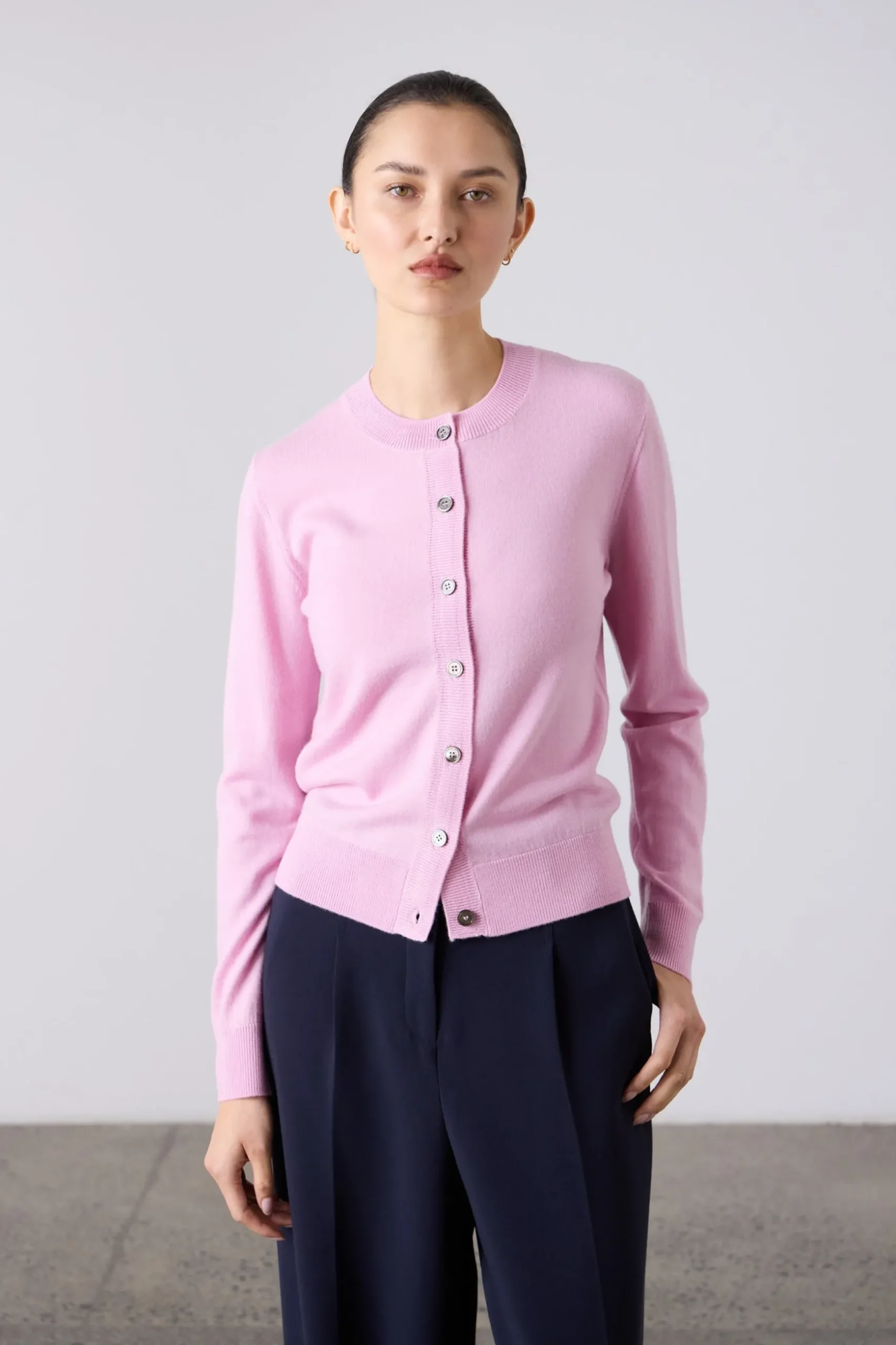 Laing Sylvia Merino Cardigan - Blossom