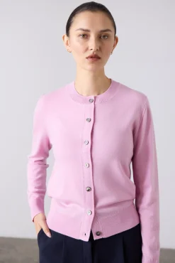Laing Sylvia Merino Cardigan - Blossom