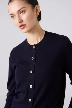 Laing Sylvia Merino Cardigan - Navy