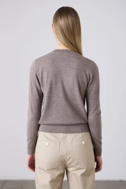 Laing Sylvia Merino Cardigan - Pepper