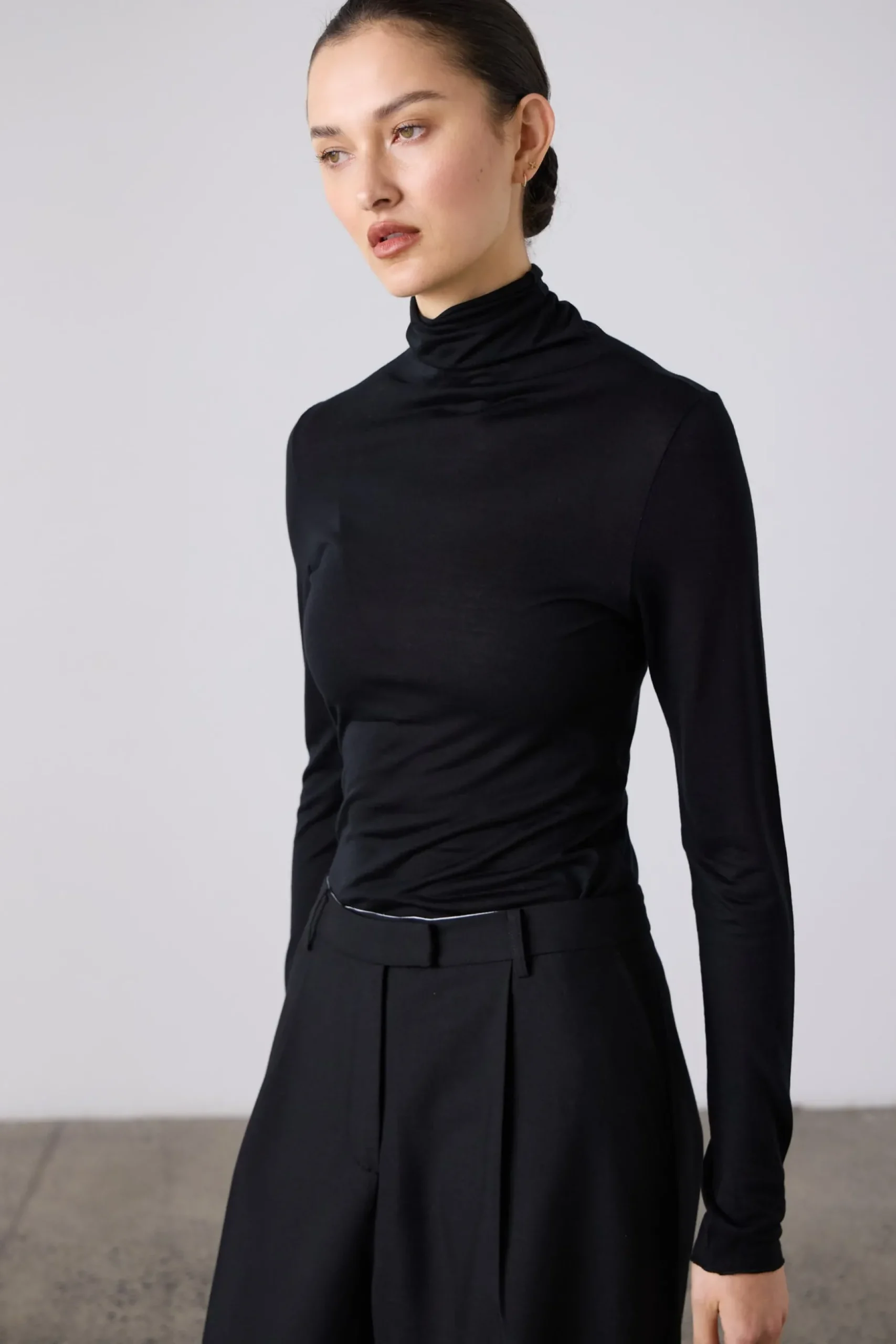 Laing Tencel Polo - Black