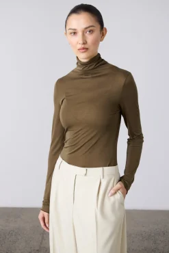 Laing Tencel Polo - Khaki