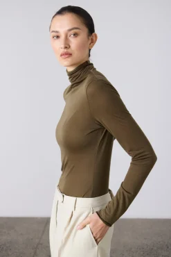 Laing Tencel Polo - Khaki