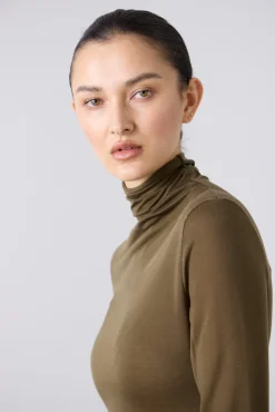 Laing Tencel Polo - Khaki