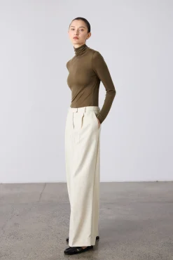 Laing Tencel Polo - Khaki