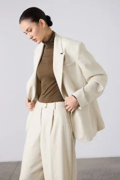 Laing Wrapover Blazer - Champagne