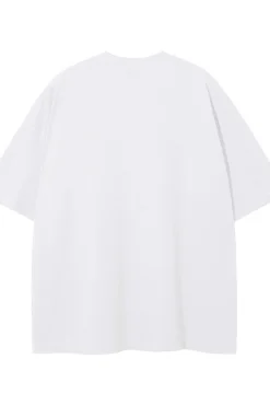 Maku The Label Burgundy Hearts Club Oversized Tee - Lucent White | Arriving Mid-End April