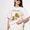 Maku The Label Olive Girl Oversized Tee - White | Arriving Mid-End April