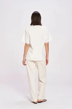 Maku The Label Olive Girl Oversized Tee - White | Arriving Mid-End April