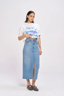 Maku The Label Salty Oversized Tee - White | Arriving Mid-End April