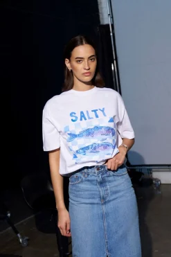 Maku The Label Salty Oversized Tee - White | Arriving Mid-End April