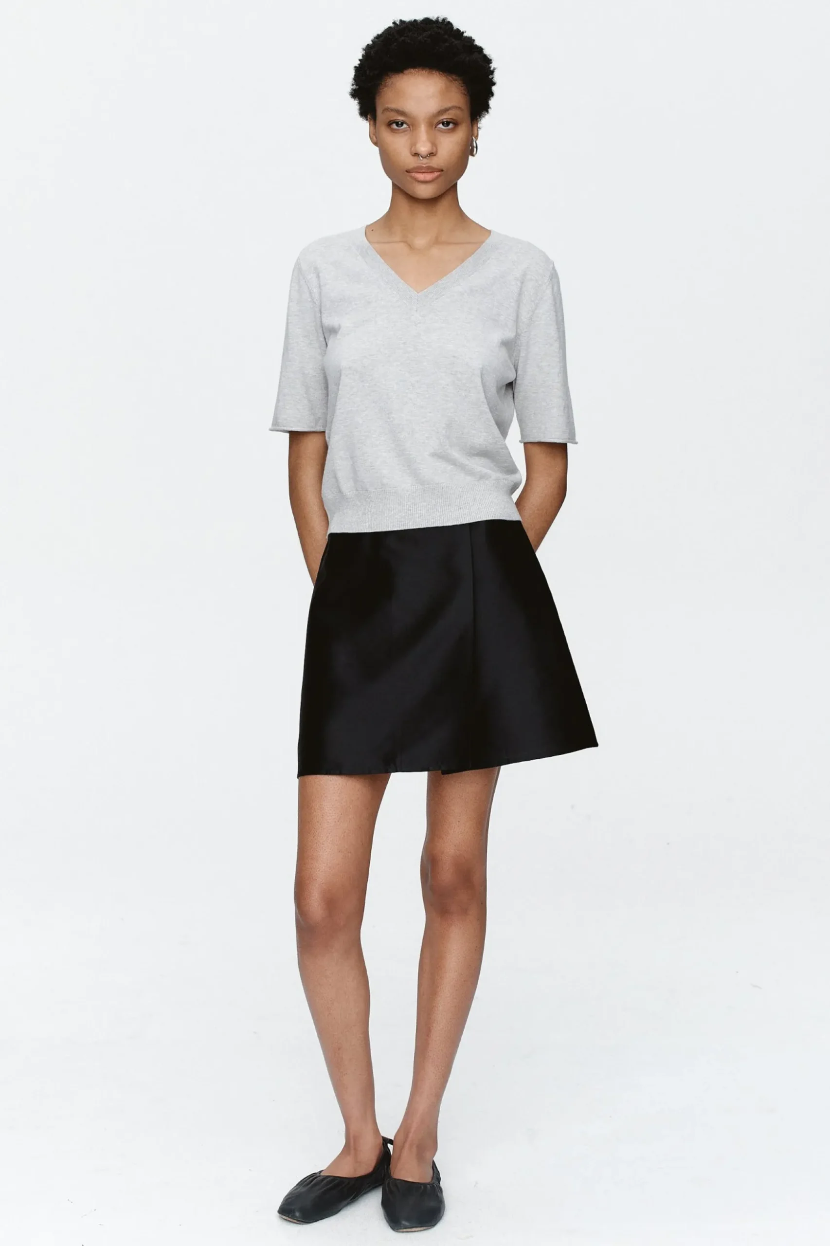 Marle Kendall Top - Grey Marle