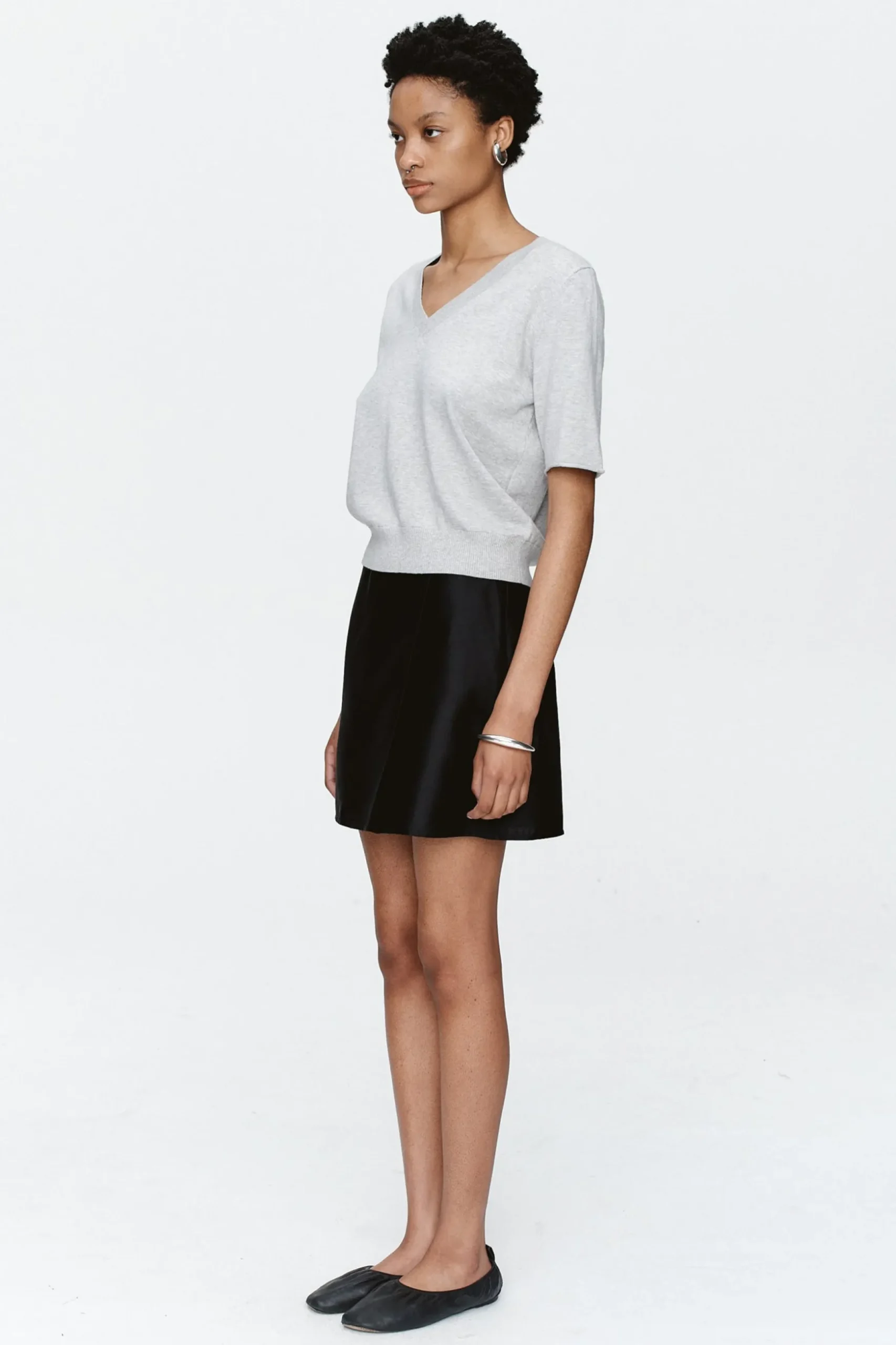 Marle Kendall Top - Grey Marle