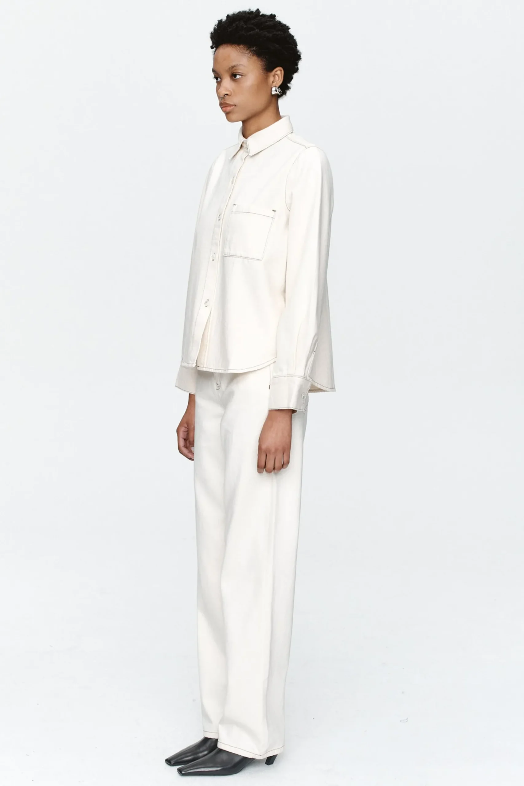 Marle Pearl Shirt - Ecru