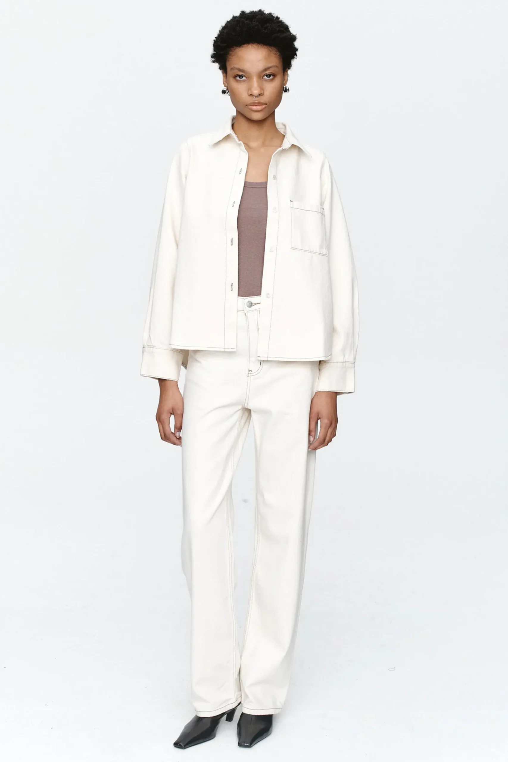 Marle Pearl Shirt - Ecru