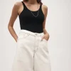 Marle Relaxed Jean Short - Ecru