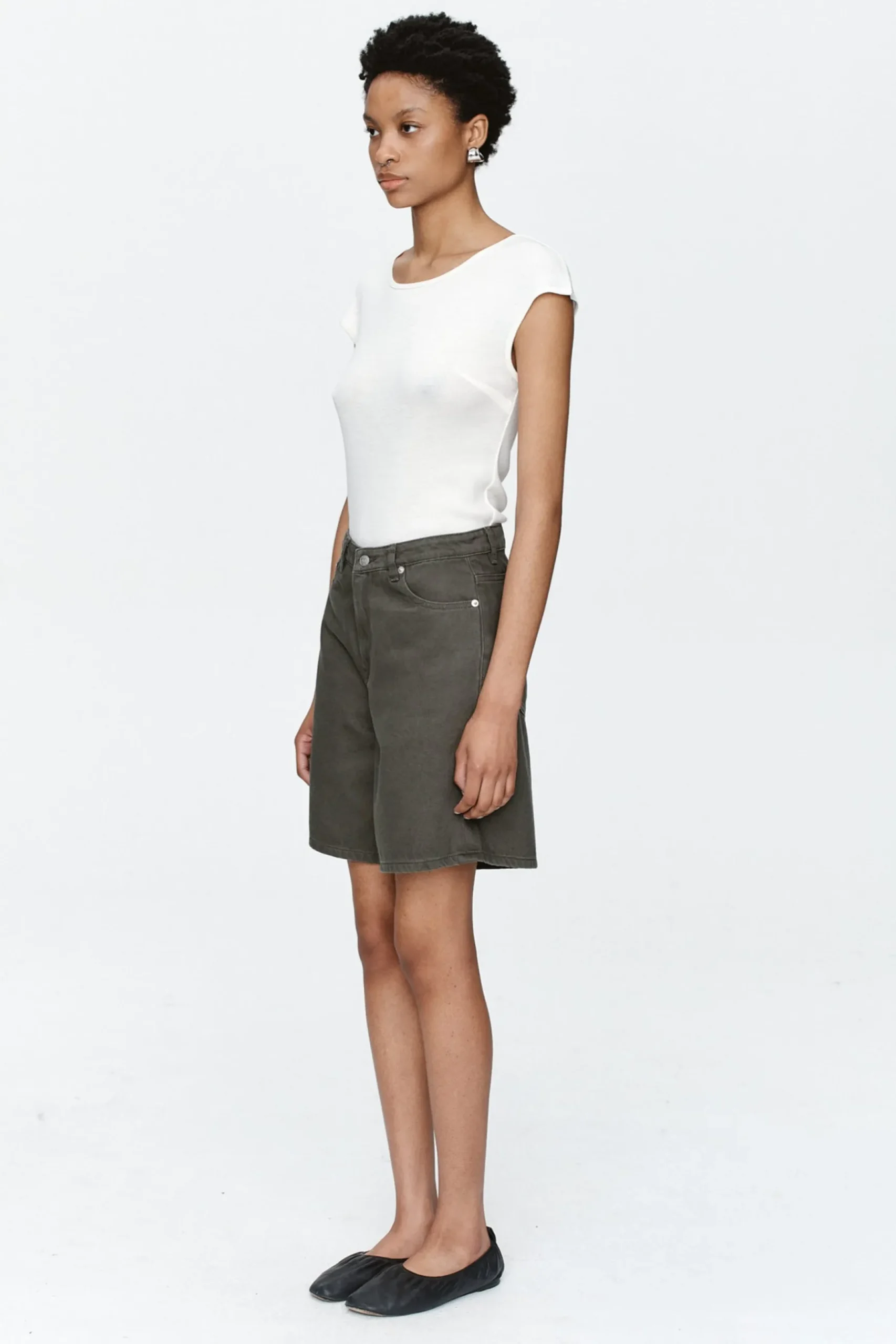 Marle Relaxed Jean Short - Rosemary