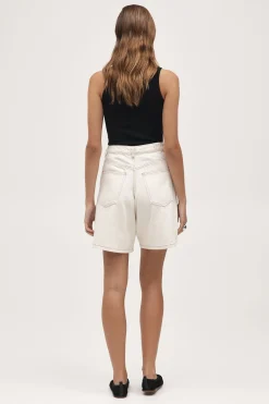 Marle Relaxed Jean Short - Ecru