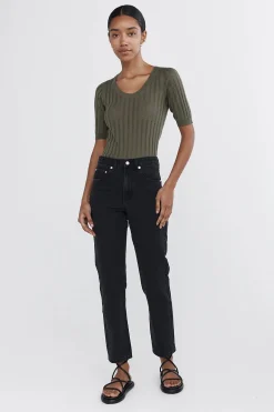 Marle Straight Leg Jean - Black