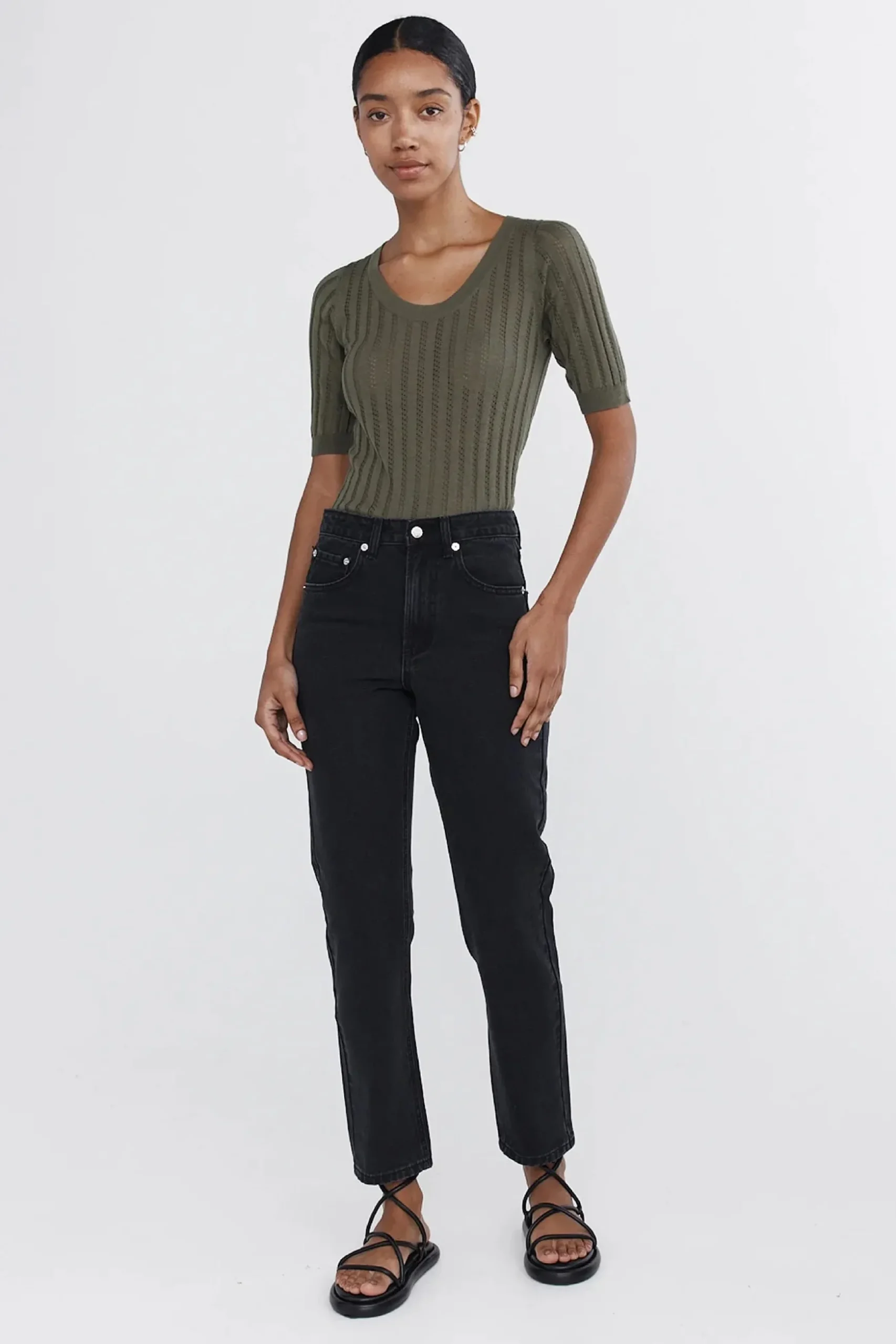 Marle Straight Leg Jean - Black