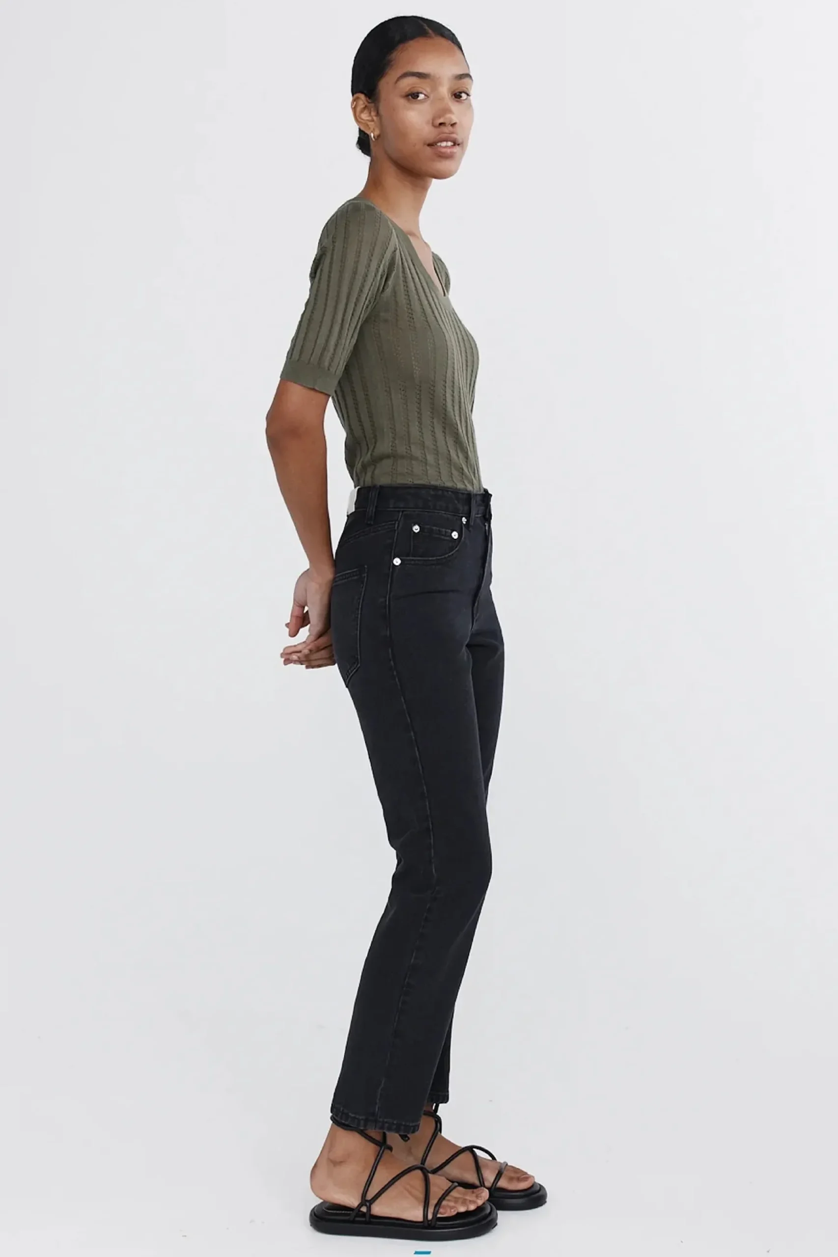 Marle Straight Leg Jean - Black