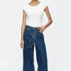 Marle Tie Curve Seam Jean - Heritage Blue