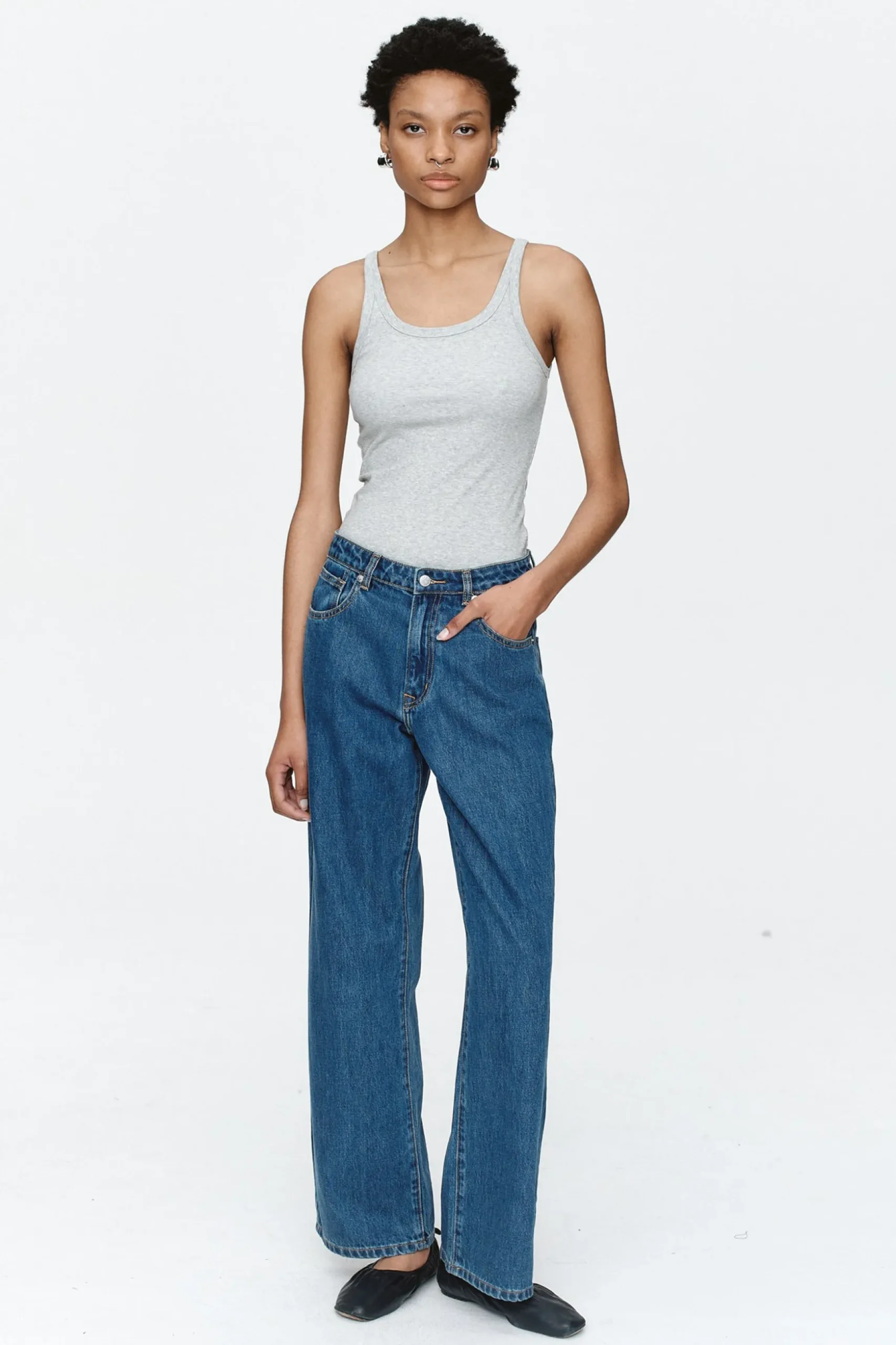 Marle Wide Leg Jean - Heritage Blue