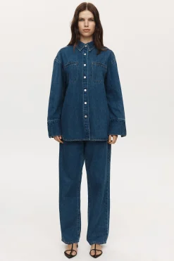 Marle Wide Leg Jean - Heritage Blue