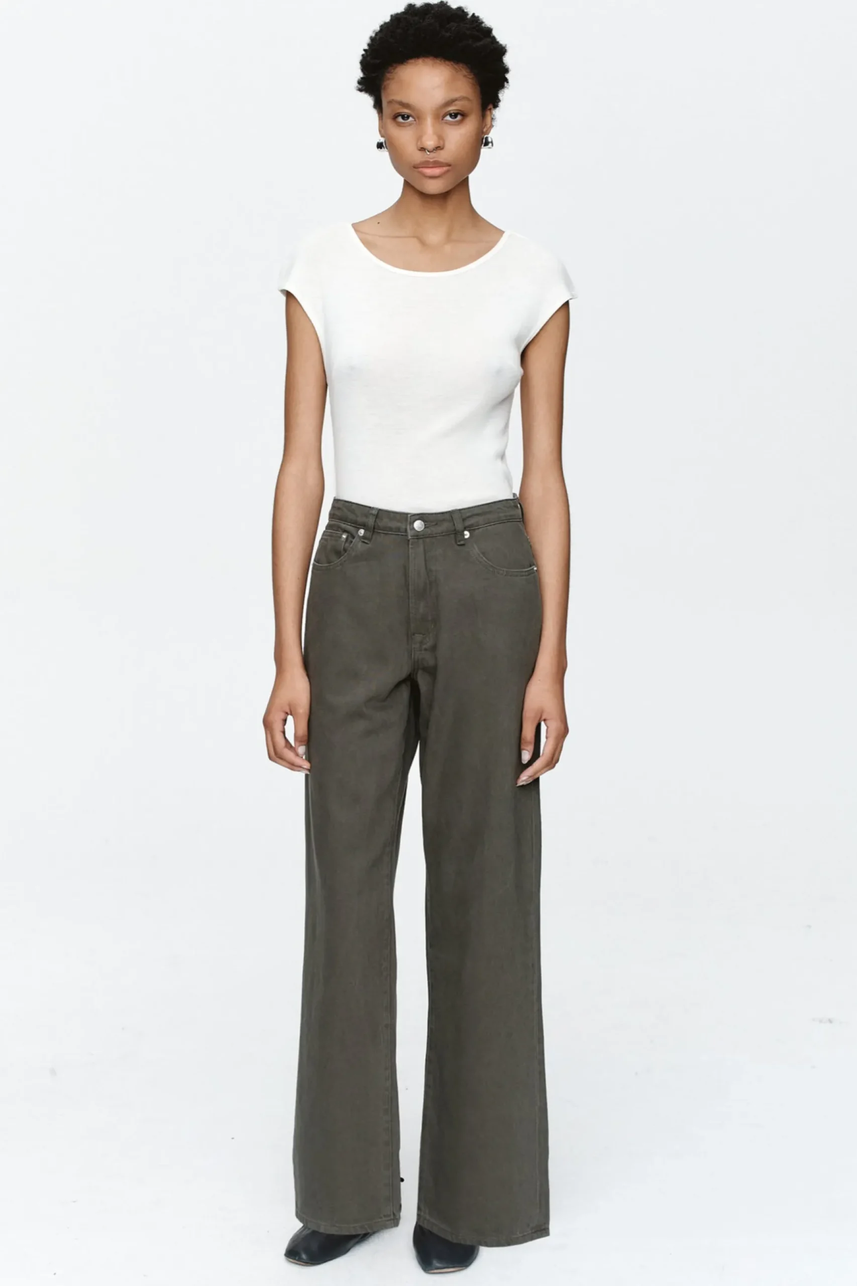 Marle Wide Leg Jean - Rosemary