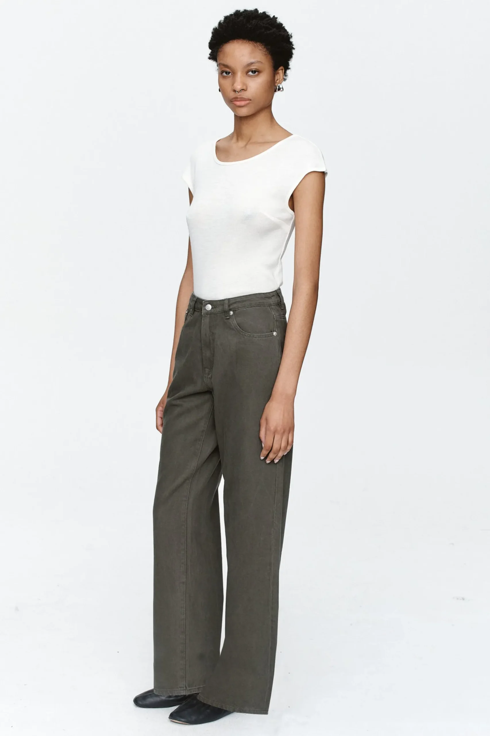 Marle Wide Leg Jean - Rosemary