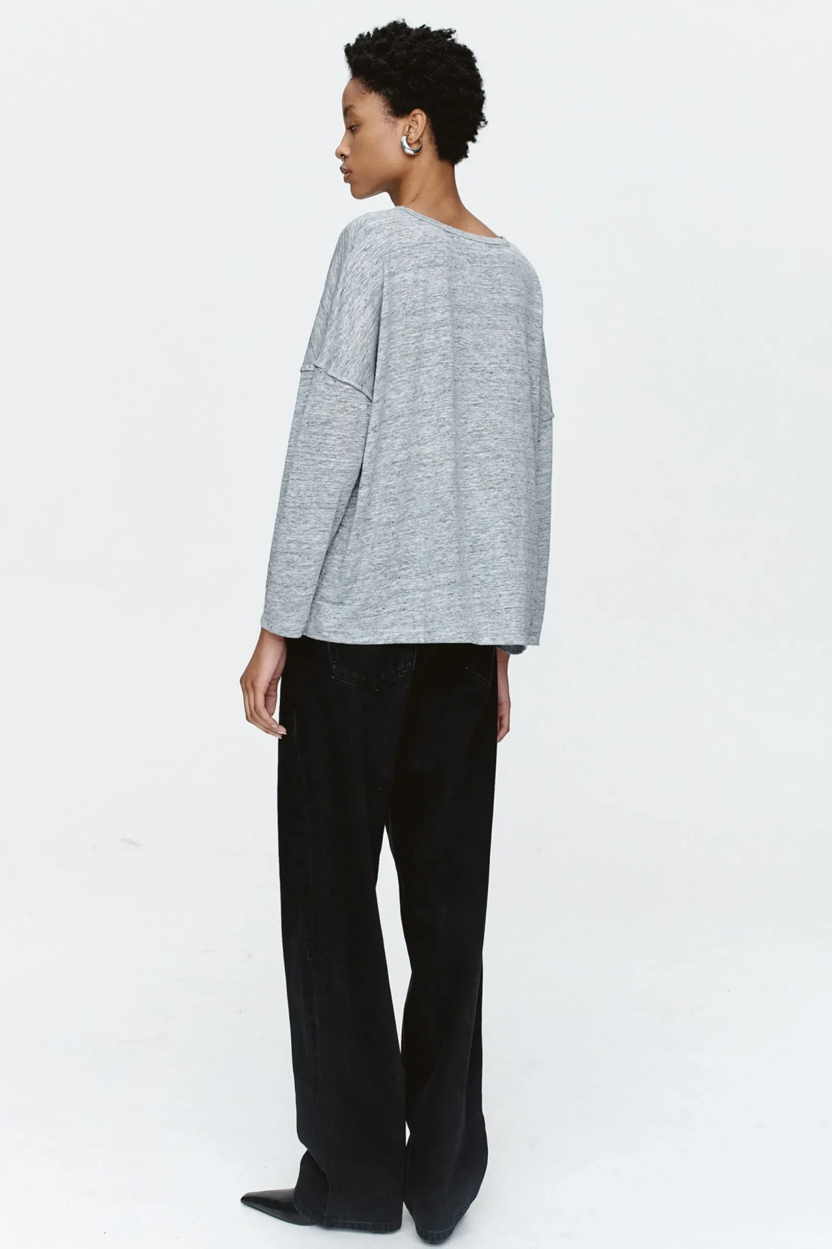 Marle Yelena Tee - Stirling Melange