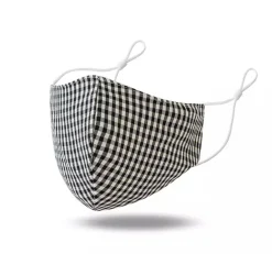 Mask - Black and White Gingham