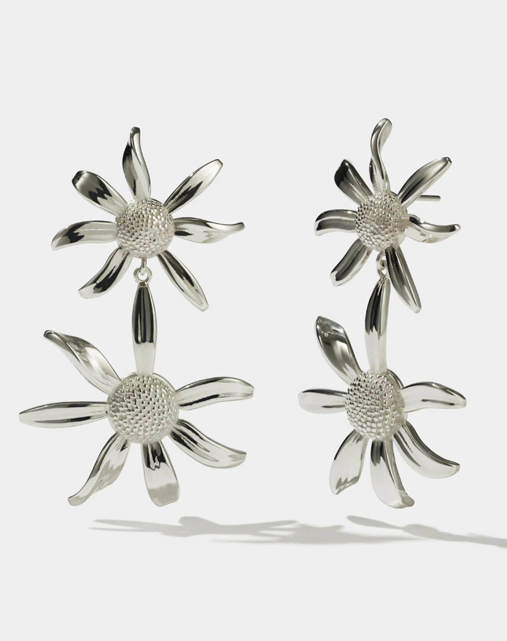 Meadowlark Daisy Drop Earrings - Sterling Silver