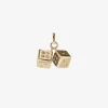 Meadowlark Dice Charm - Gold Plated