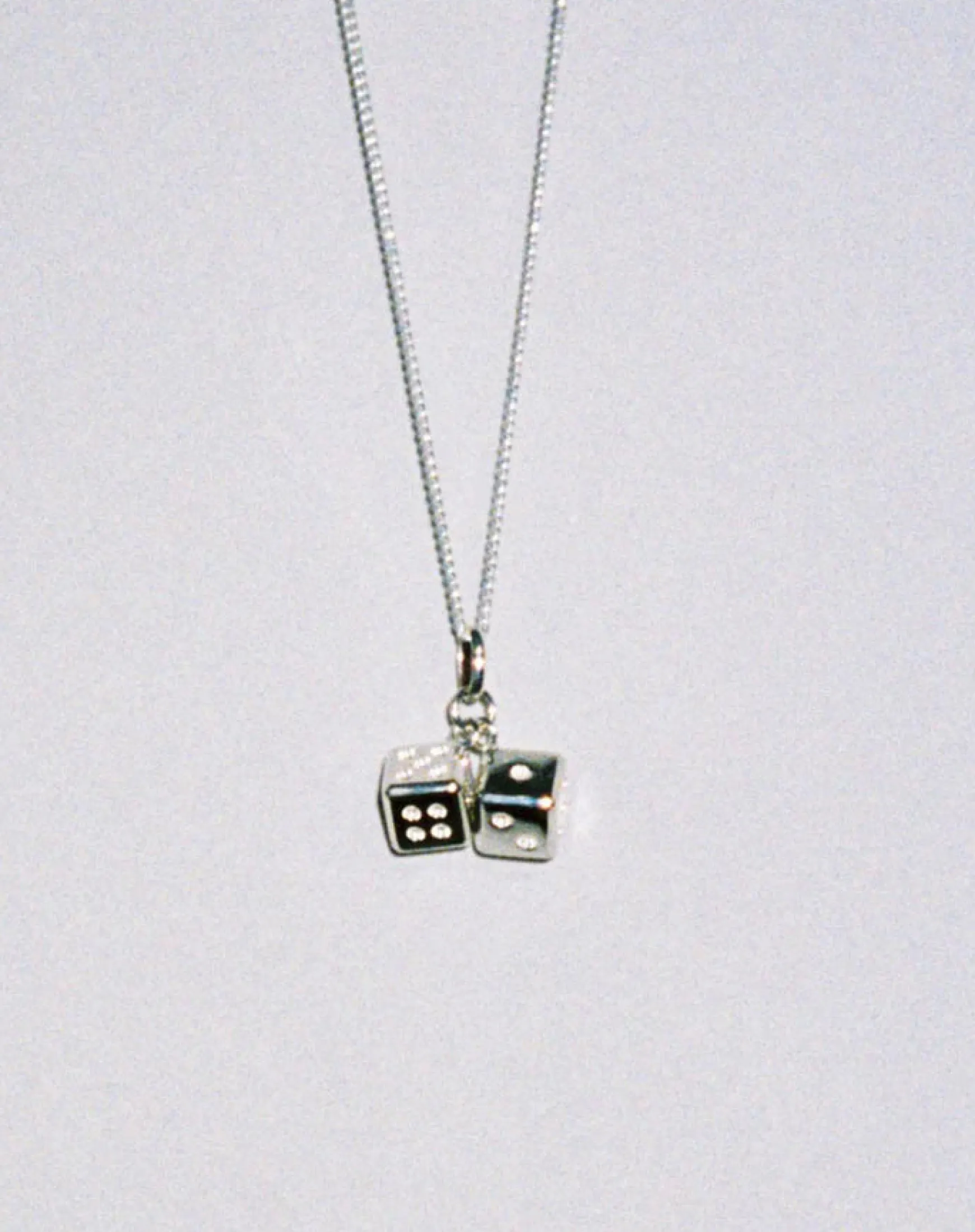 Meadowlark Dice Charm Necklace - Gold Plated