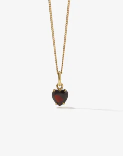 Meadowlark Heart Jewel Necklace - Stirling Silver