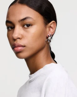 Meadowlark Large Daisy Earrings - Sterling Silver