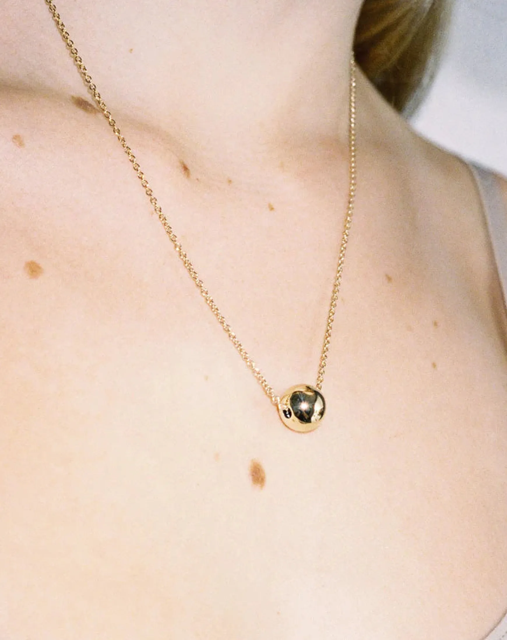 Meadowlark Orb Necklace - 23k Gold Plated