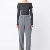 Mossman Boston Straight Leg Pant - Grey