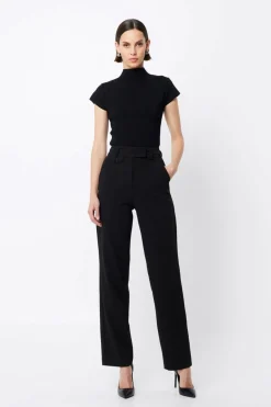 Mossman Boston Straight Leg Pant - Black